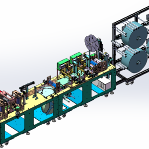 头戴式kn95口罩机生产线