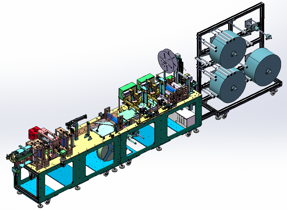 头戴式kn95口罩机生产线